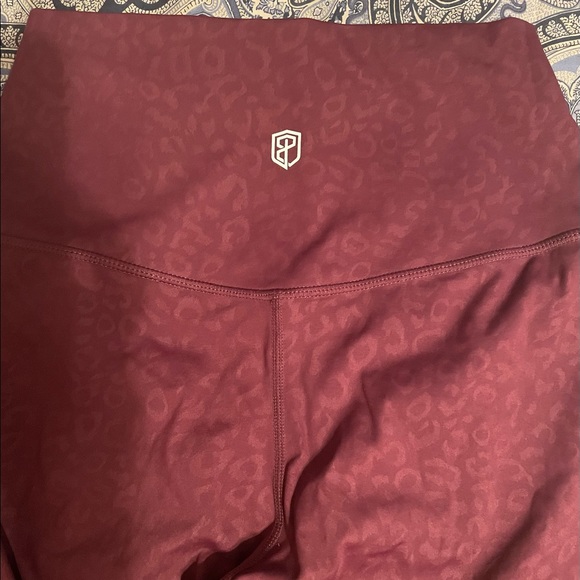 Born Primitive Fierce leggings. Black cherry leopard print. Size Large. $65. - Picture 2 of 6